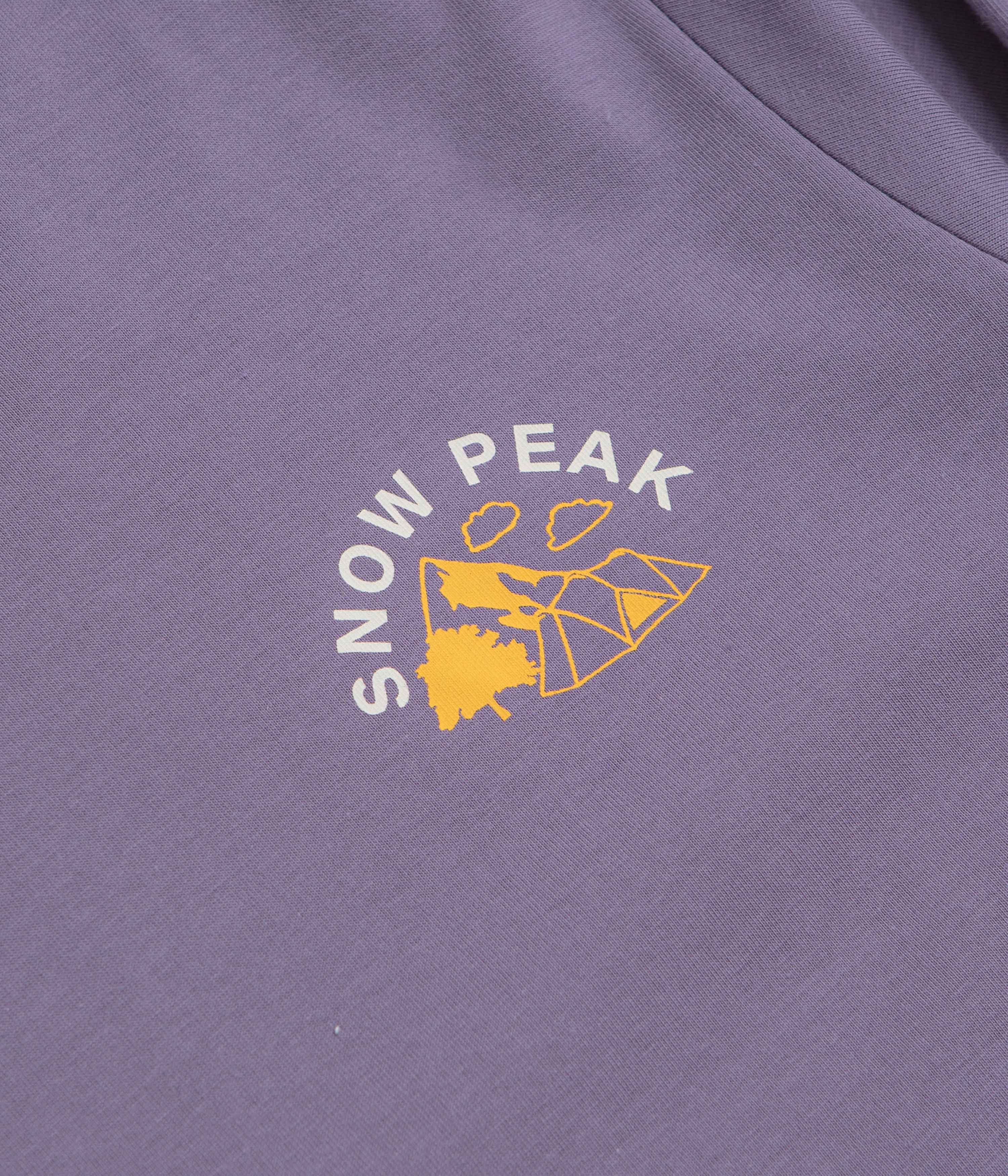 Snow Peak Living With Nature Long Sleeve T-Shirt - Purple