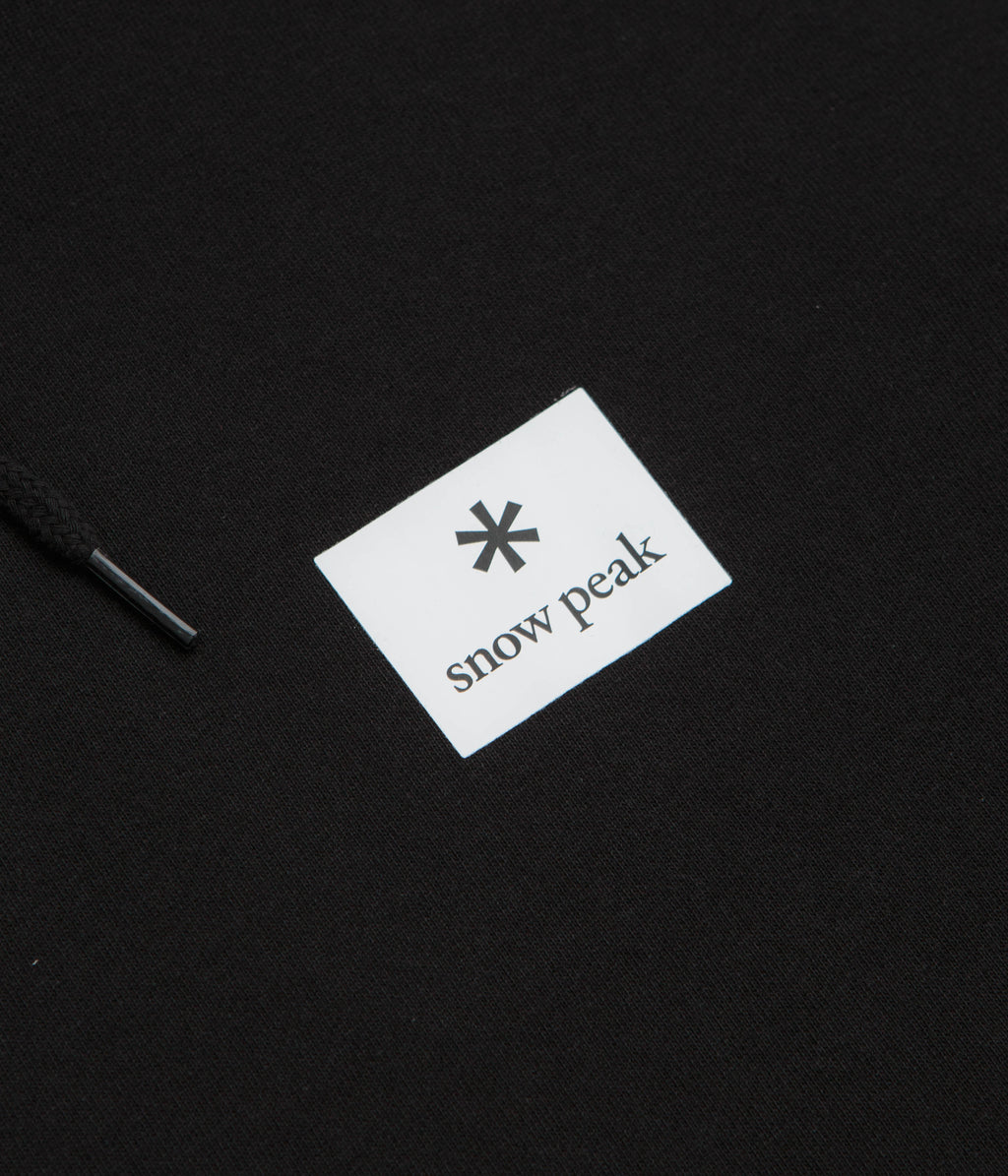 Snow Peak NSD Square Logo Hoodie - Black