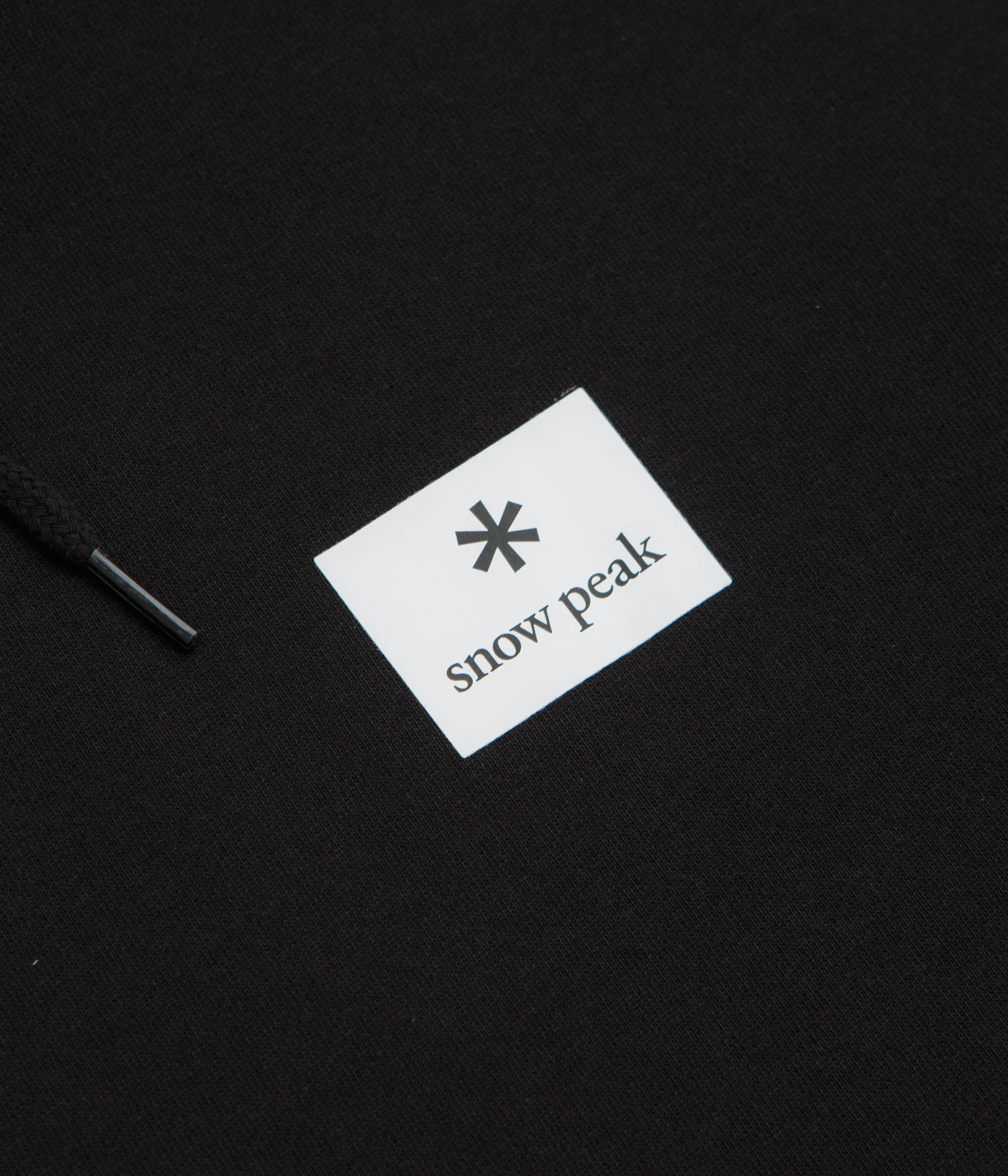 Snow Peak NSD Square Logo Hoodie - Black
