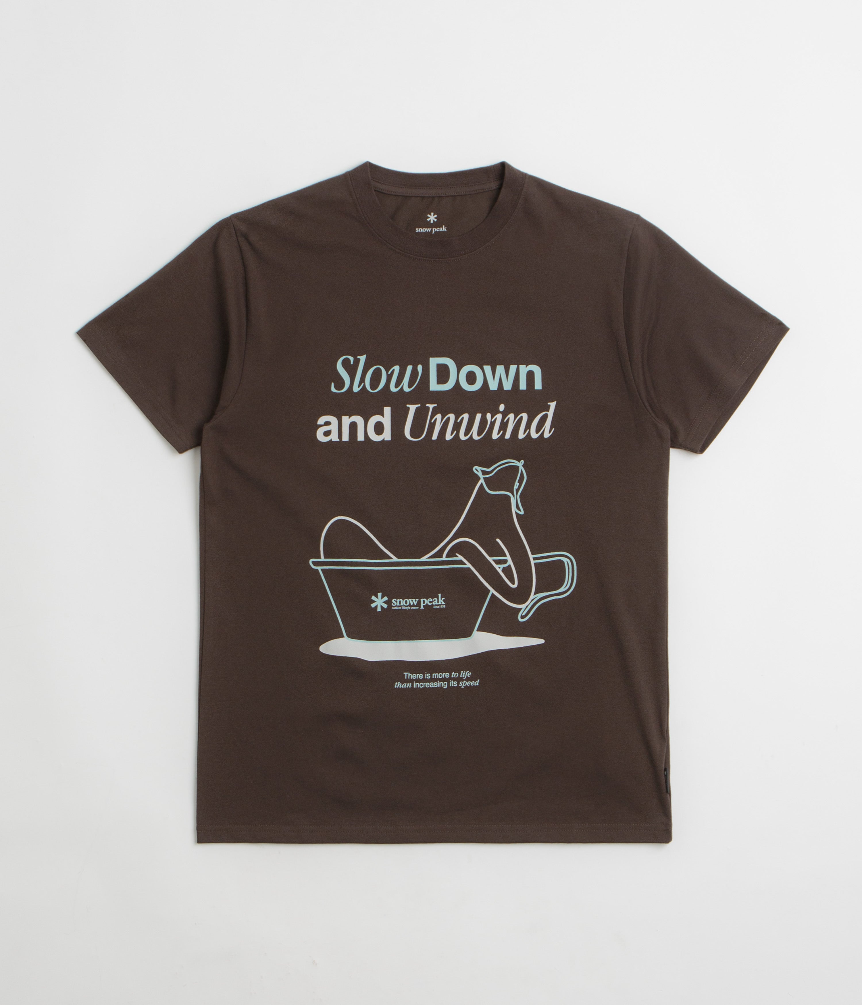 Snow Peak Relaxation T-Shirt - Dark Brown