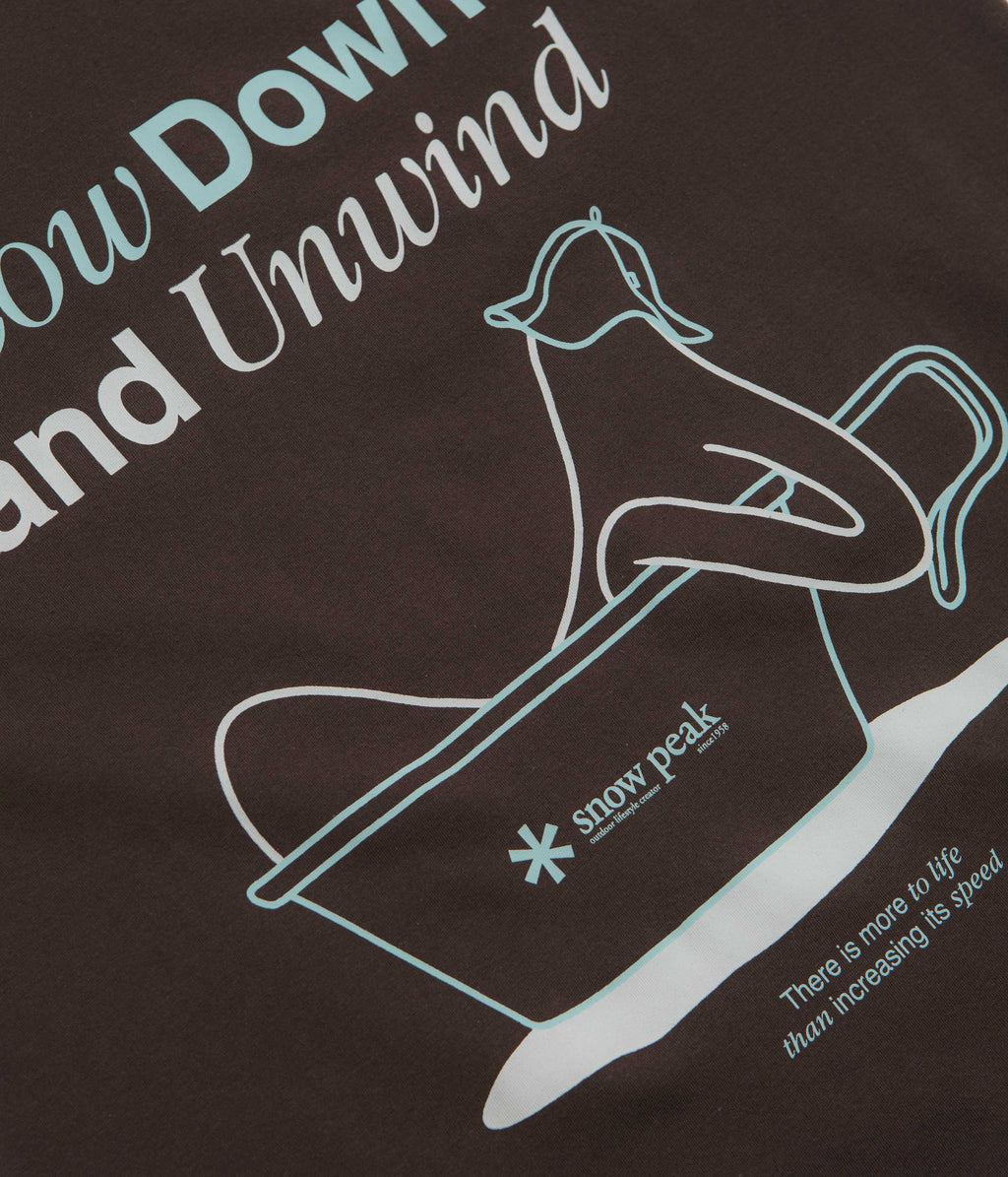 Snow Peak Relaxation T-Shirt - Dark Brown