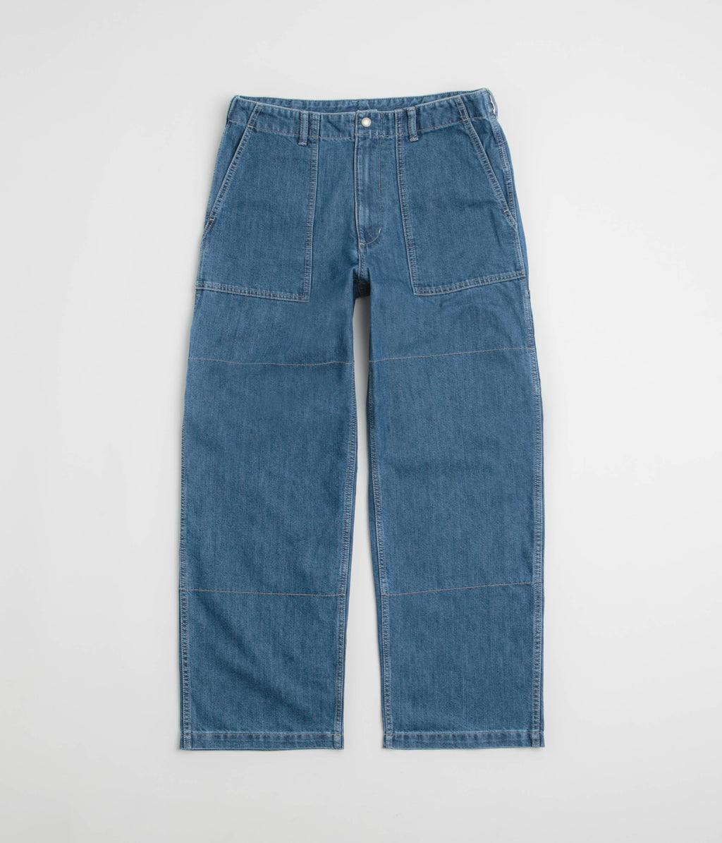 Snow Peak Takibi Denim Pants - Light Blue