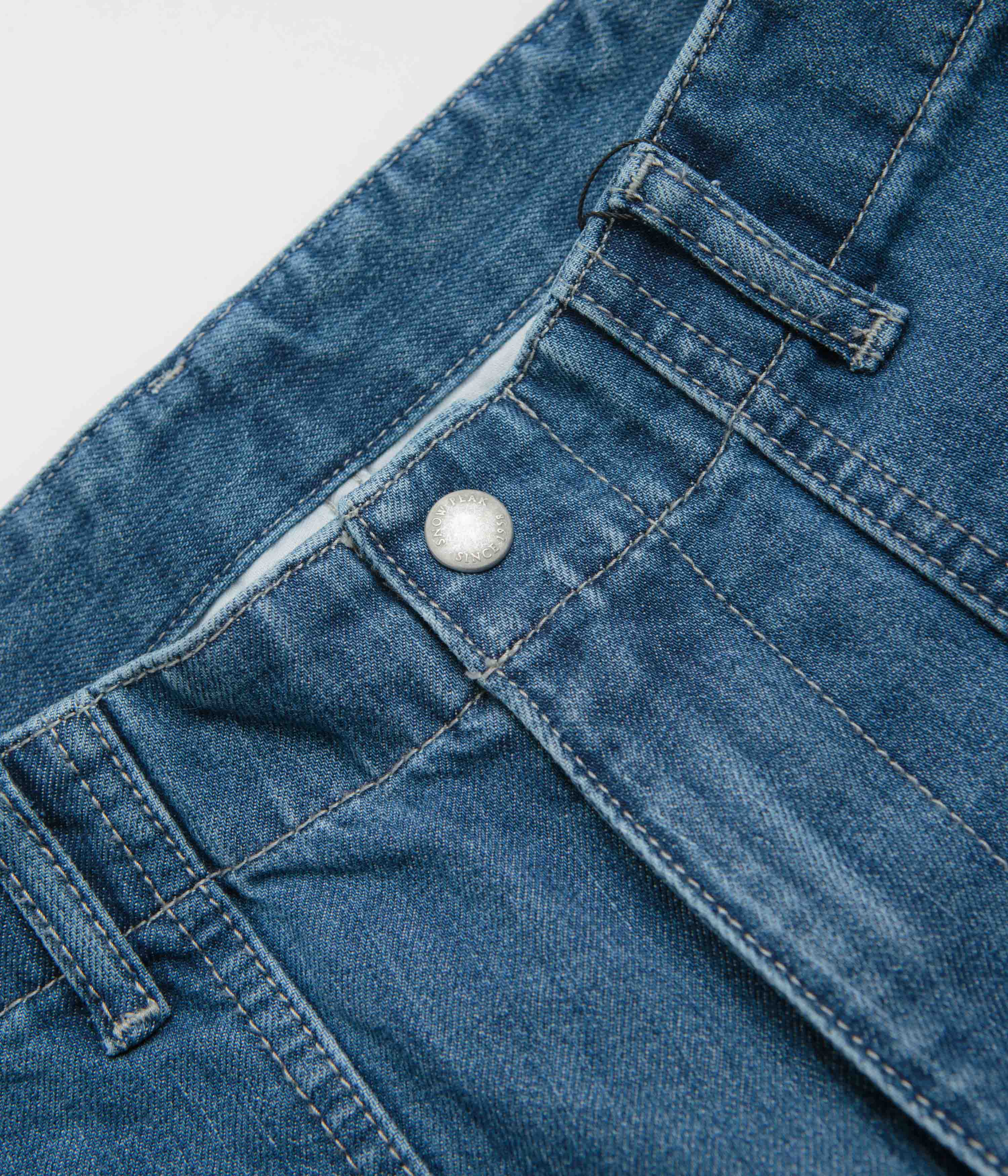 Snow Peak Takibi Denim Pants - Light Blue