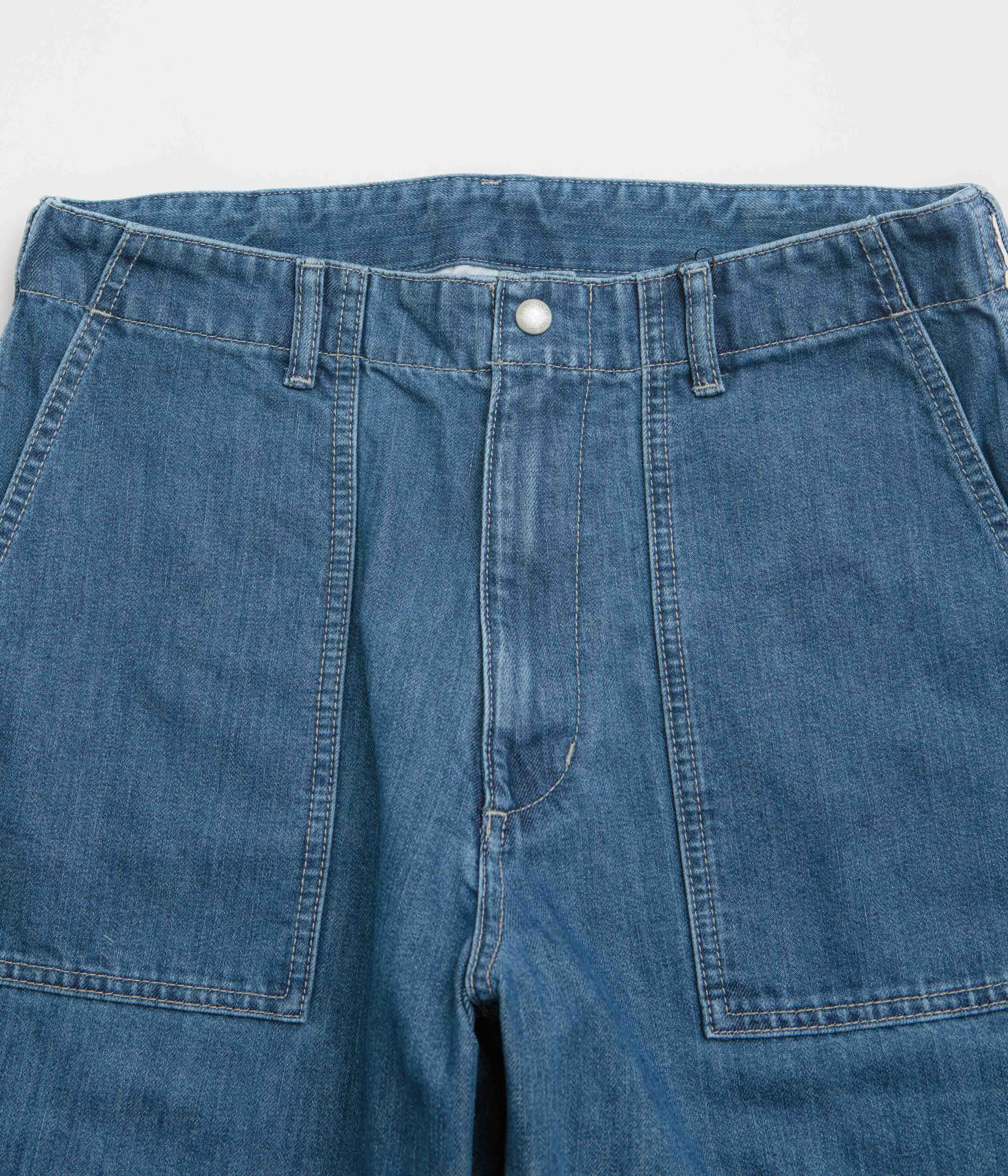 Snow Peak Takibi Denim Pants - Light Blue