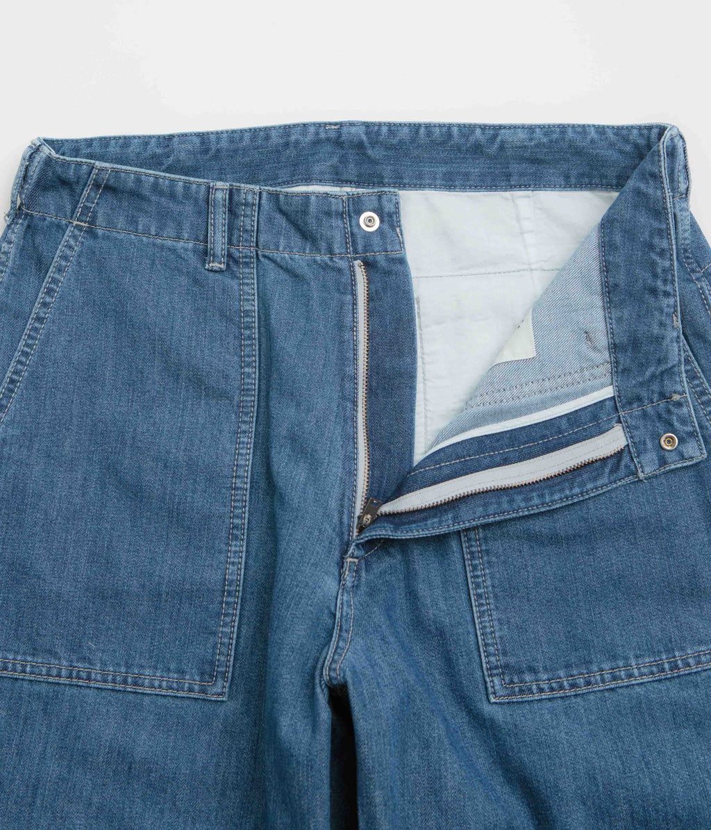 Snow Peak Takibi Denim Pants - Light Blue