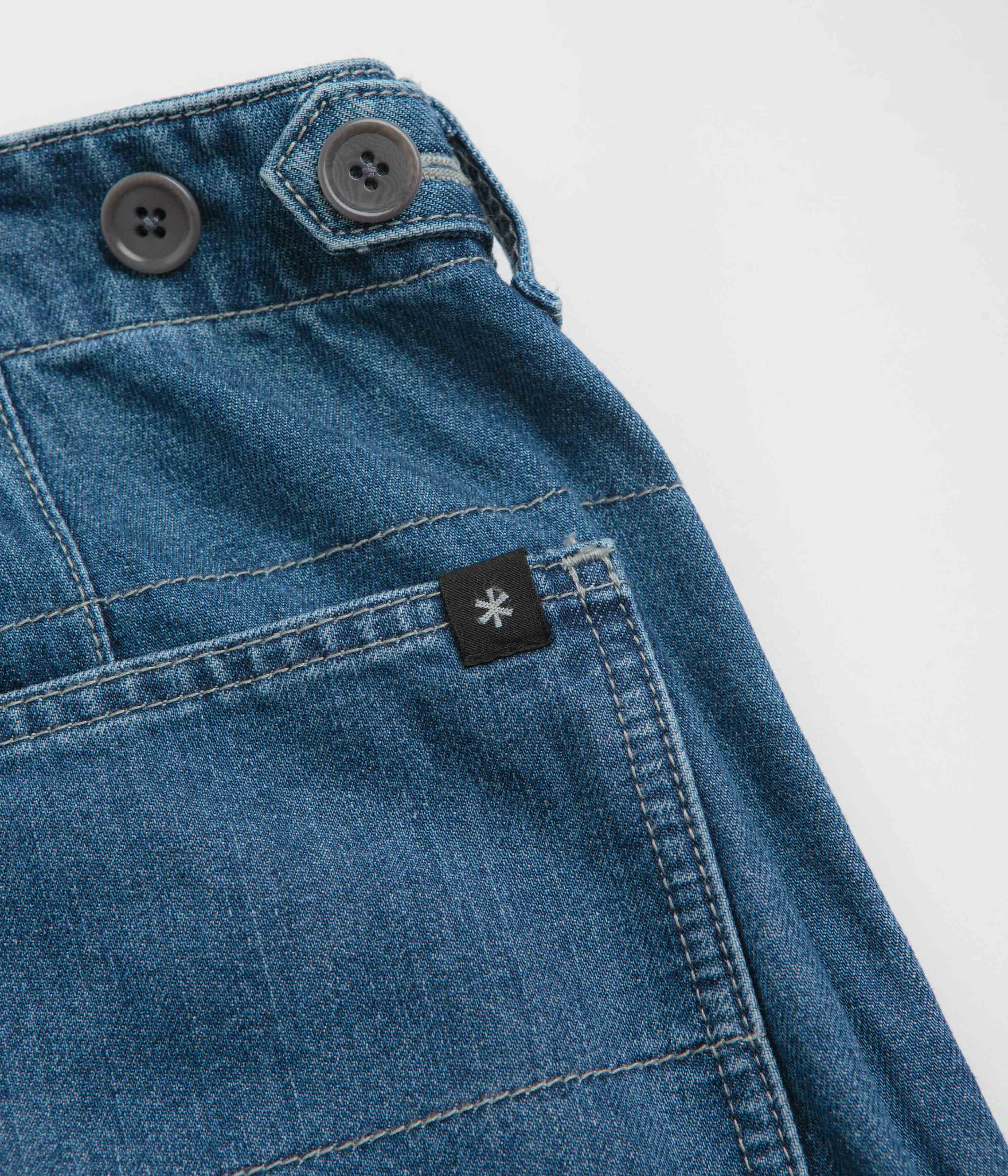 Snow Peak Takibi Denim Pants - Light Blue
