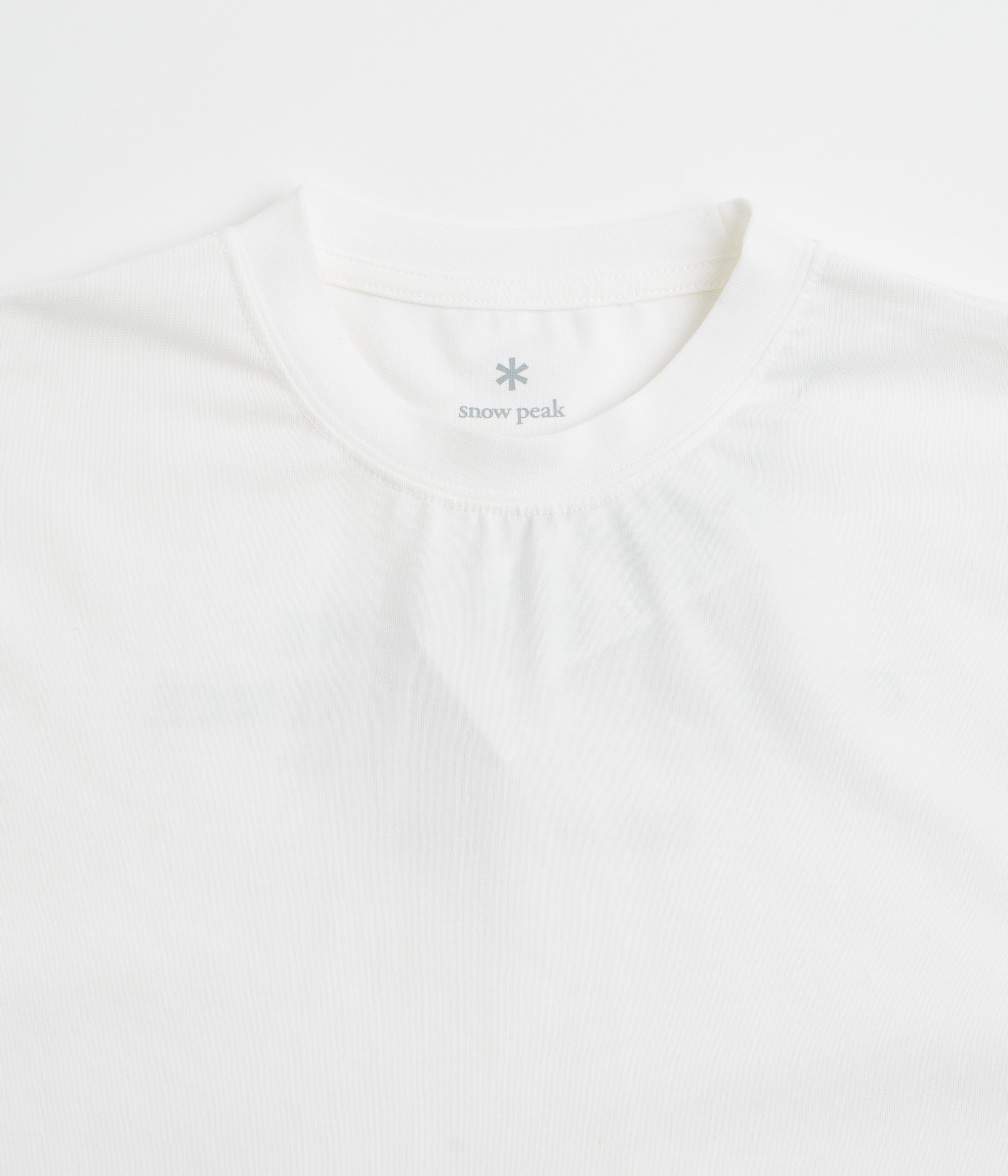 Snow Peak Typography Long Sleeve T-Shirt - Off White