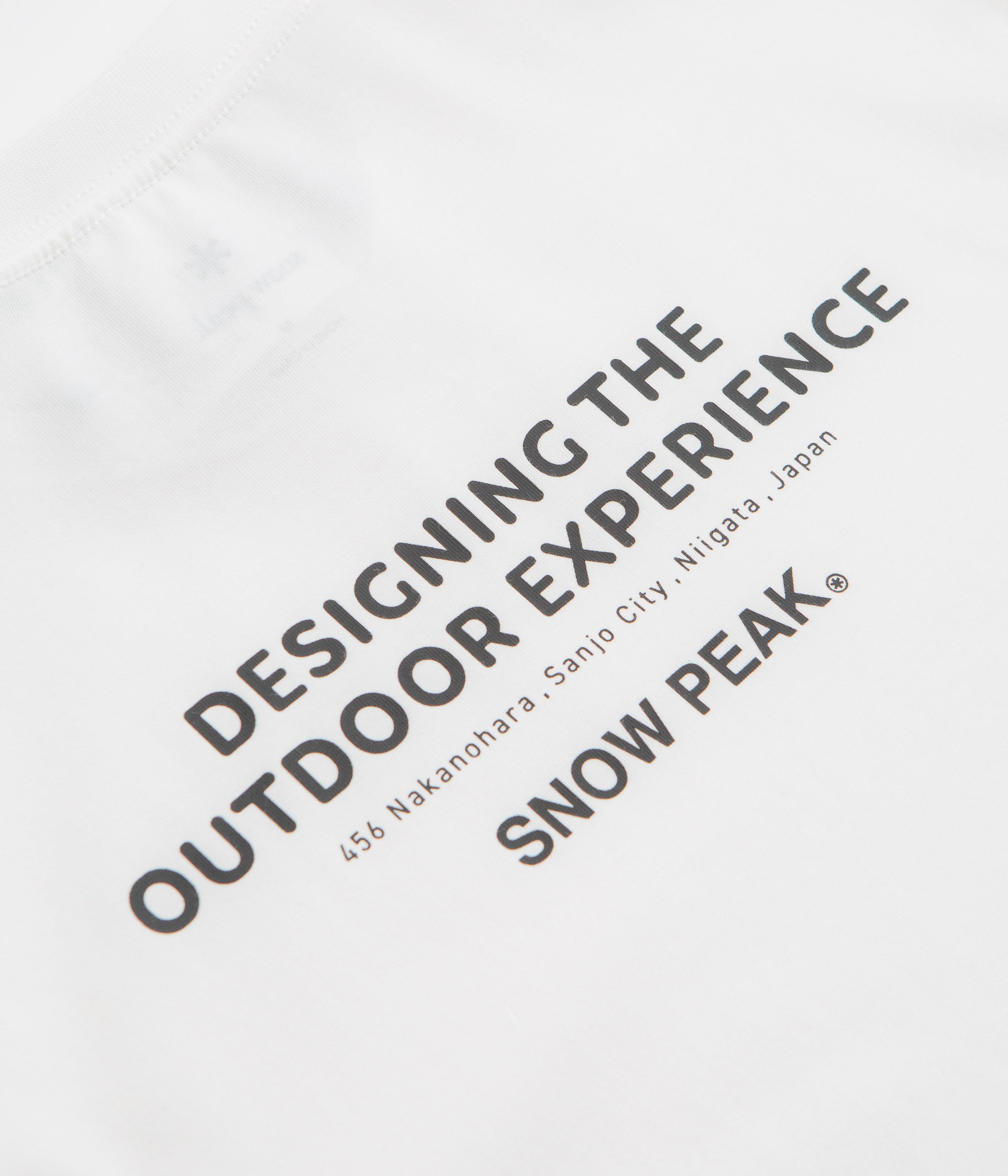 Snow Peak Typography Long Sleeve T-Shirt - Off White