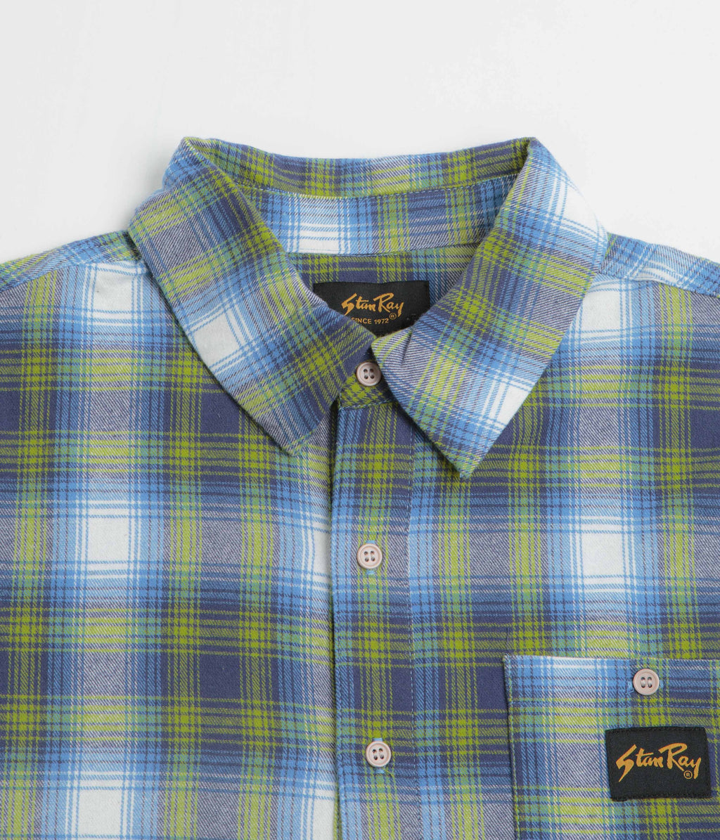 Stan Ray Flannel Shirt - Bright Blue Plaid