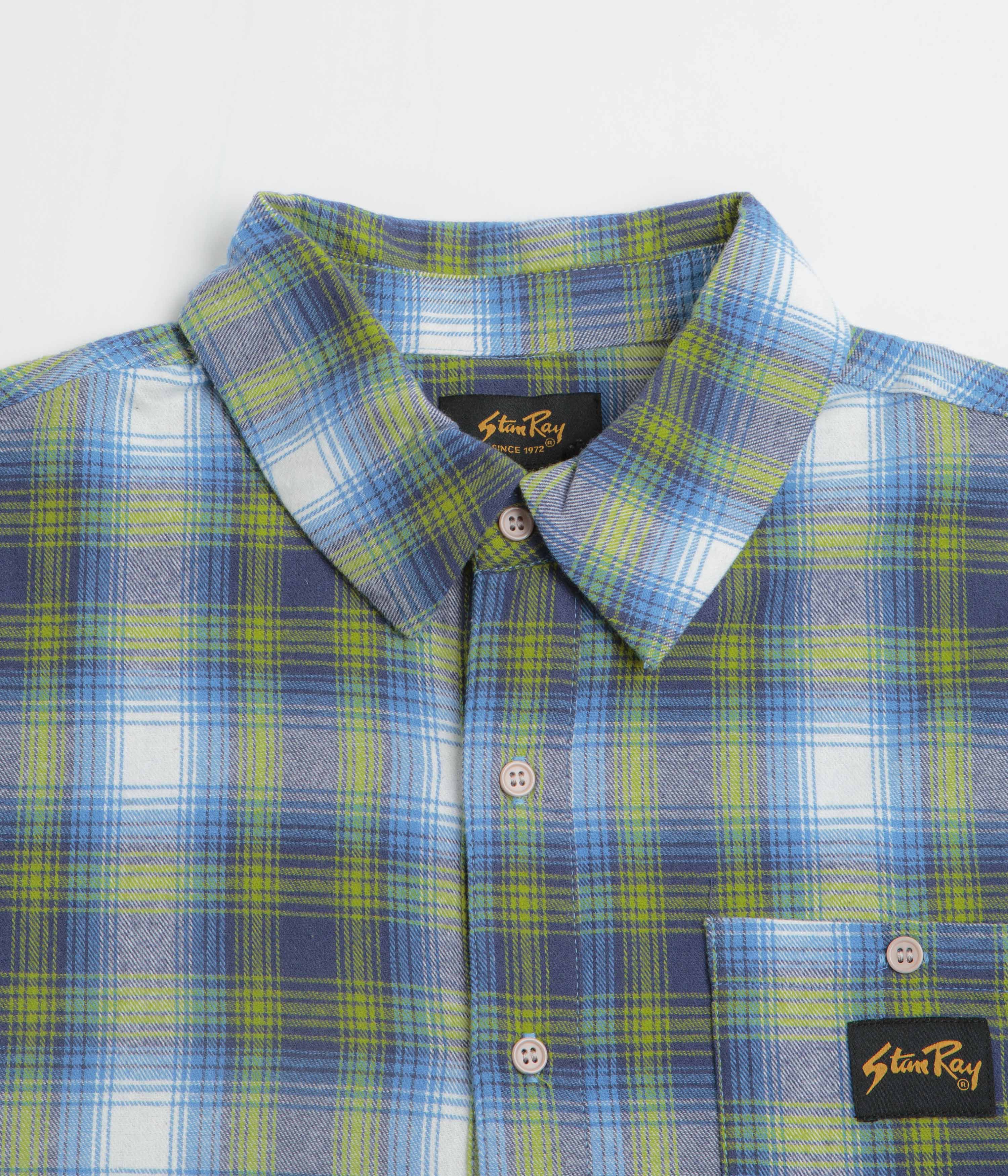 Stan Ray Flannel Shirt - Bright Blue Plaid