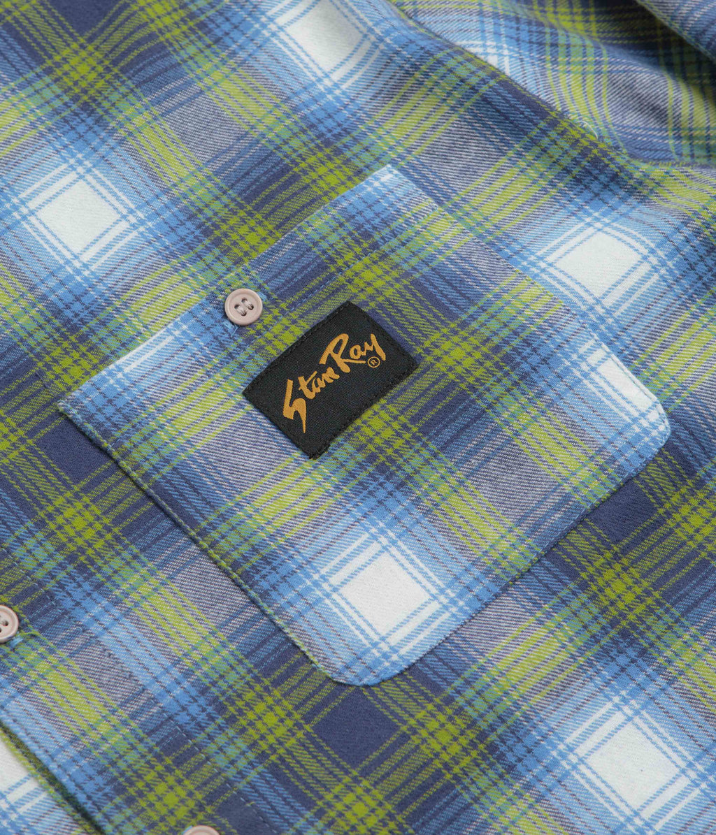 Stan Ray Flannel Shirt - Bright Blue Plaid