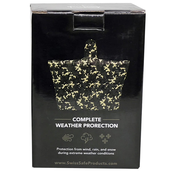 SWISS SAFE® 3PACK EMERGENCY PONCHOS AND THERMAL BLANKET