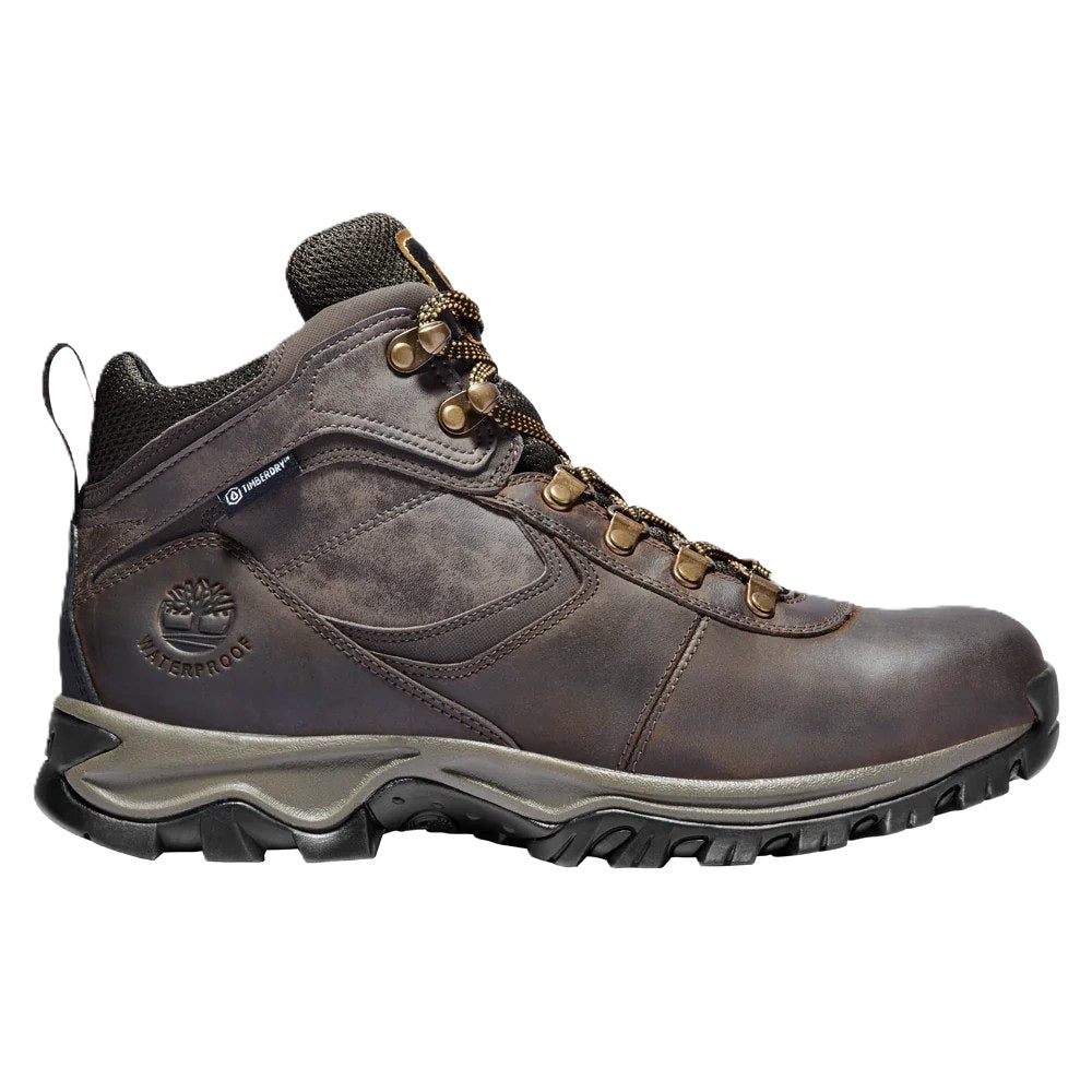 Men's Timberland Mt. Maddsen Mid Waterproof Hiking Boot Dark Brown (TB12730R 242)