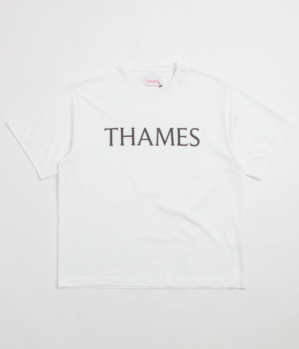 Thames MMXX Letters T-Shirt - White