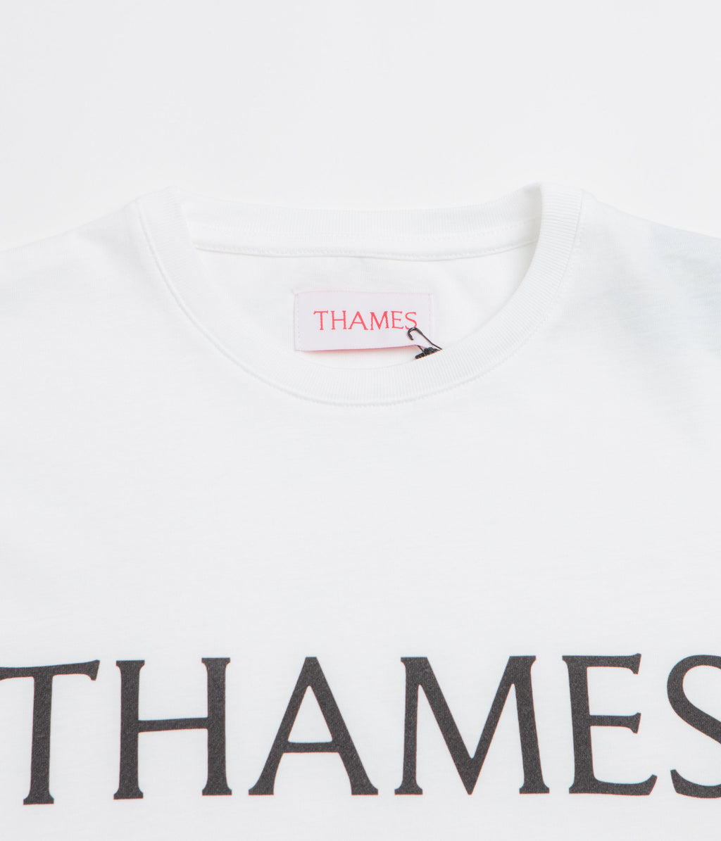 Thames MMXX Letters T-Shirt - White