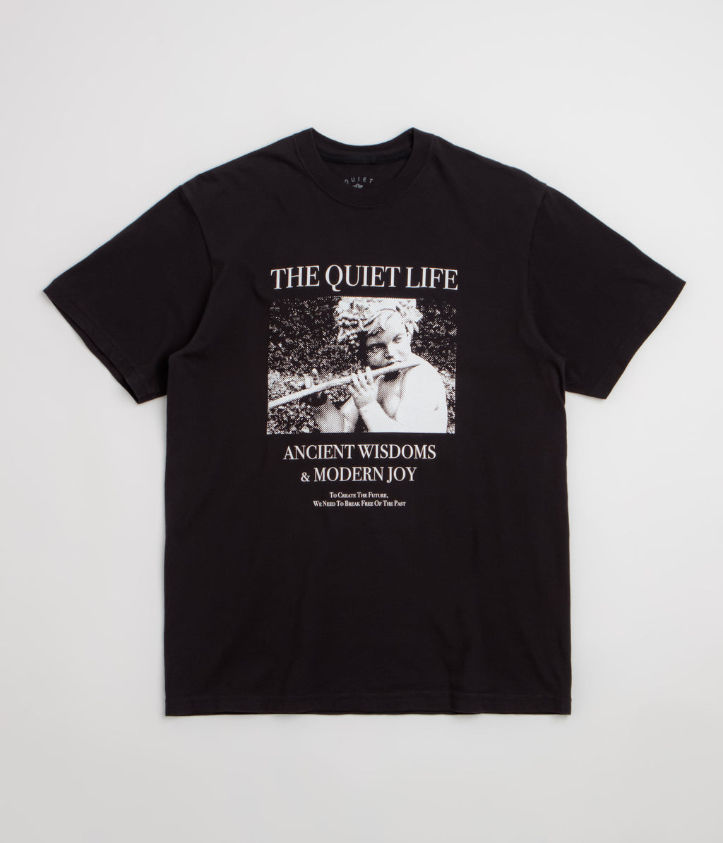 The Quiet Life Ancient Wisdom Pigment Dye T-Shirt - Black