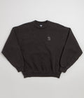 The Quiet Life Shhh Logo Embroidered Crewneck Sweatshirt - Vintage Black