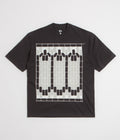 The Trilogy Tapes Tetris Teeth T-Shirt - Black / Glow In The Dark