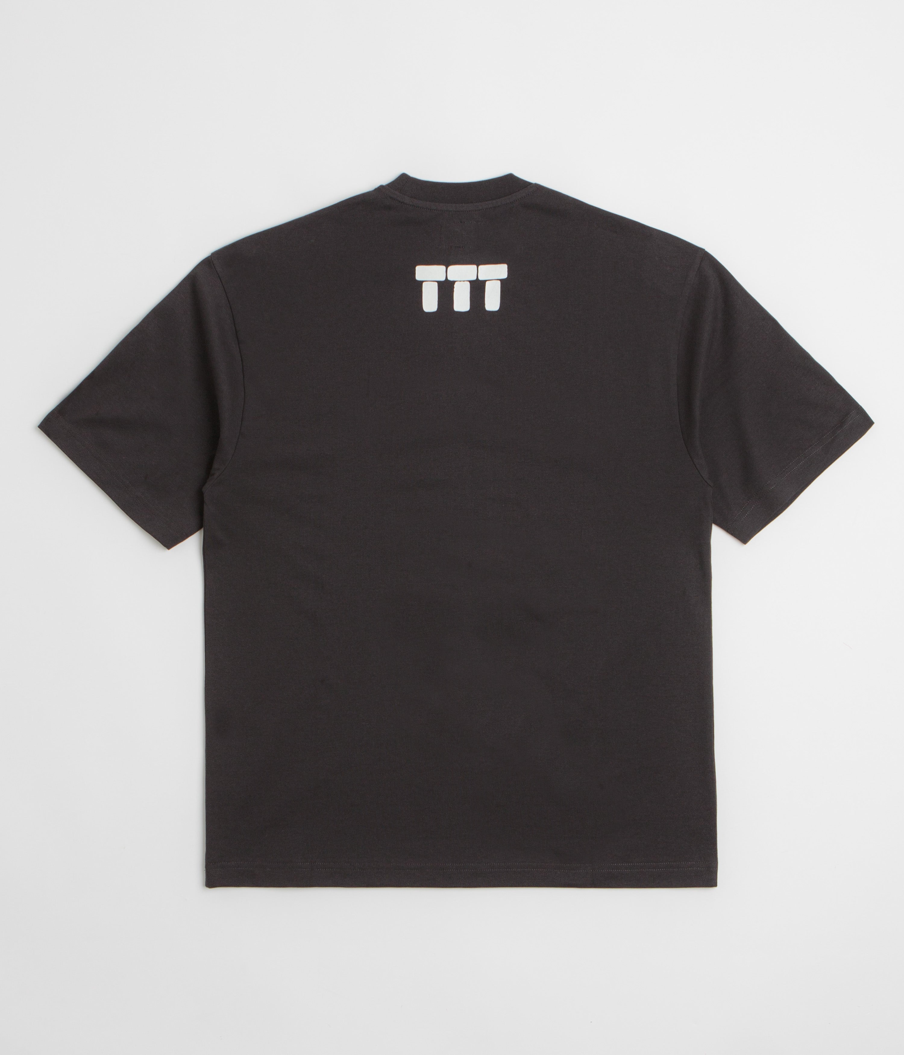 The Trilogy Tapes Tetris Teeth T-Shirt - Black / Glow In The Dark