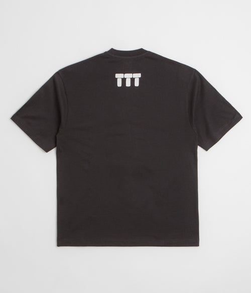 The Trilogy Tapes Tetris Teeth T-Shirt - Black / Glow In The Dark