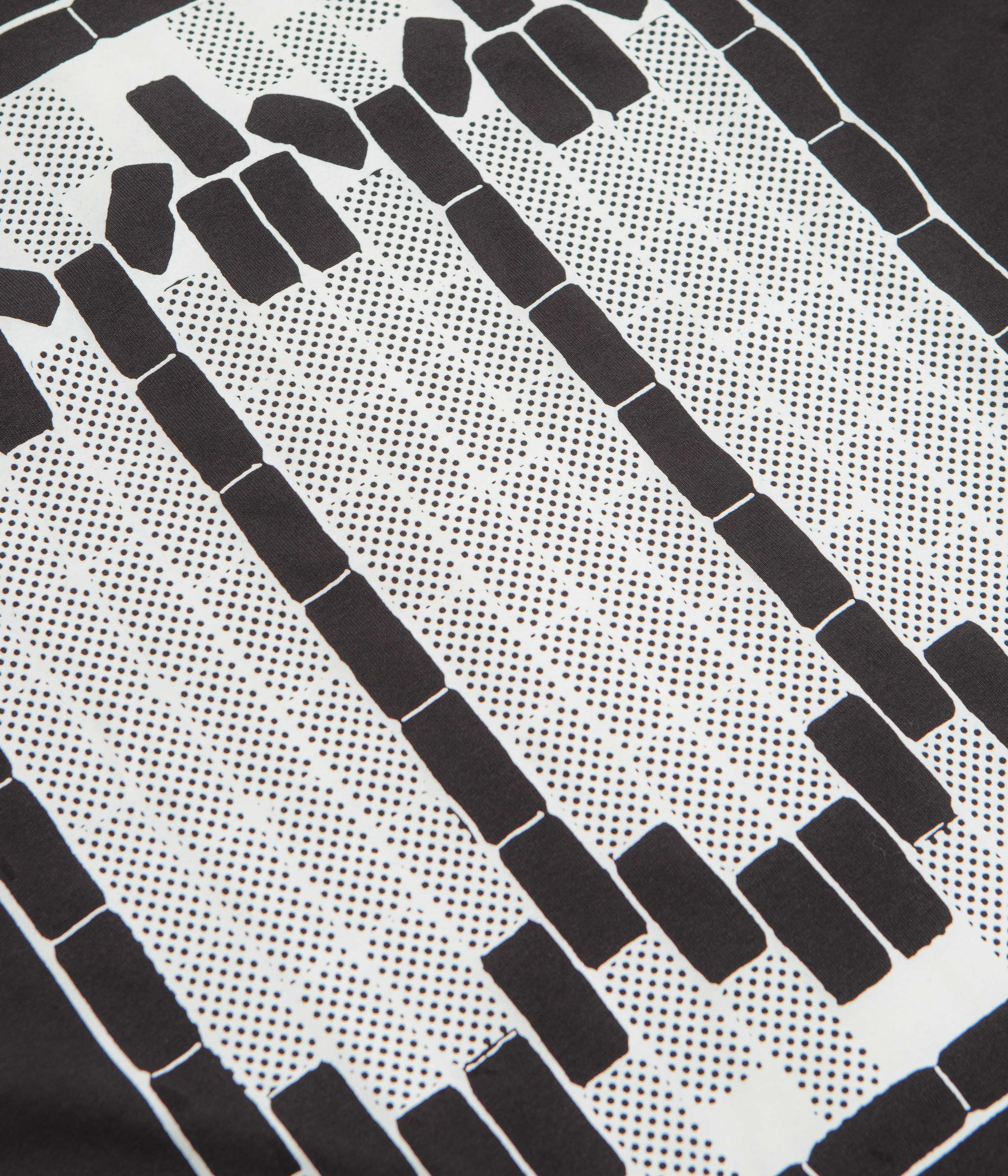 The Trilogy Tapes Tetris Teeth T-Shirt - Black / Glow In The Dark