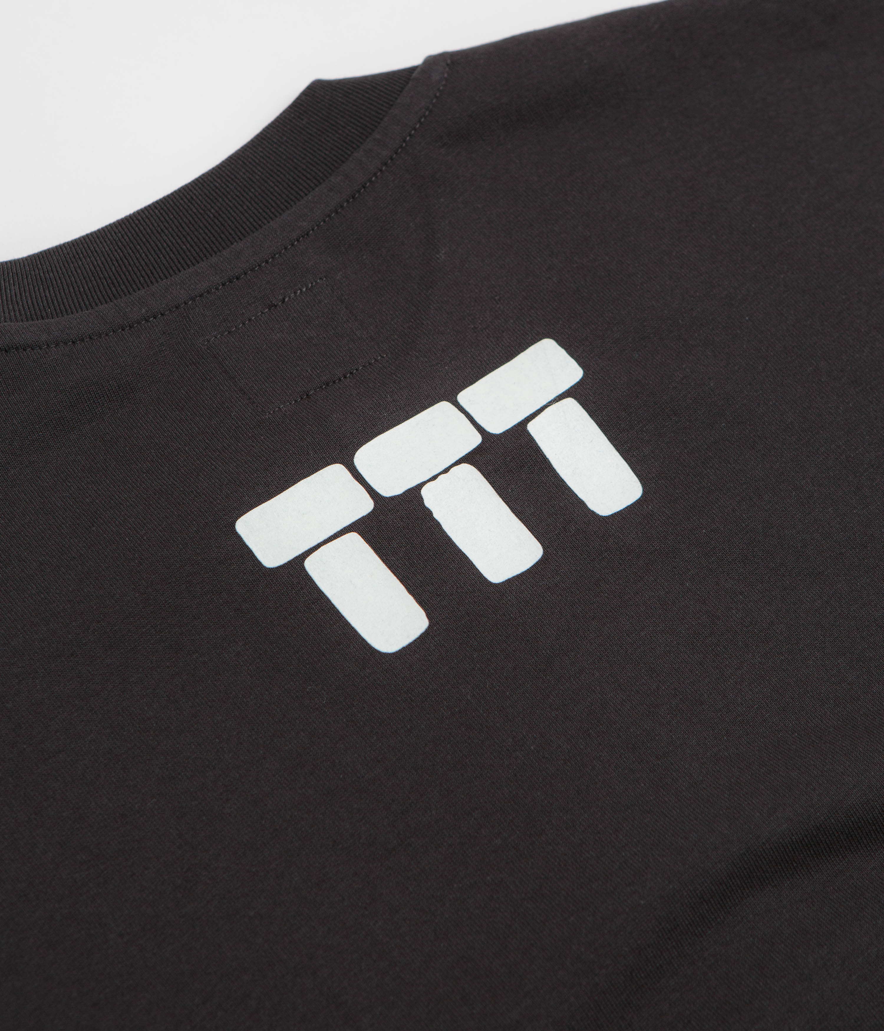 The Trilogy Tapes Tetris Teeth T-Shirt - Black / Glow In The Dark