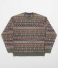 thisisneverthat Fair Isle Knit Sweatshirt - Olive