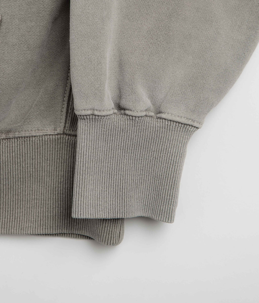 thisisneverthat Overdyed Embroidery Hoodie - Desert Grey