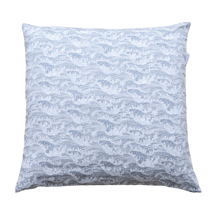 Tidal Wave Gray Throw Pillow