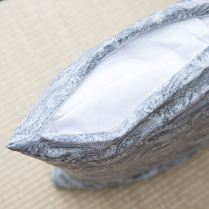 Tidal Wave Gray Throw Pillow