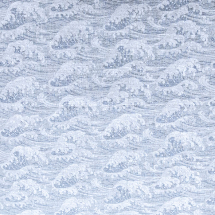 Tidal Wave Gray Throw Pillow