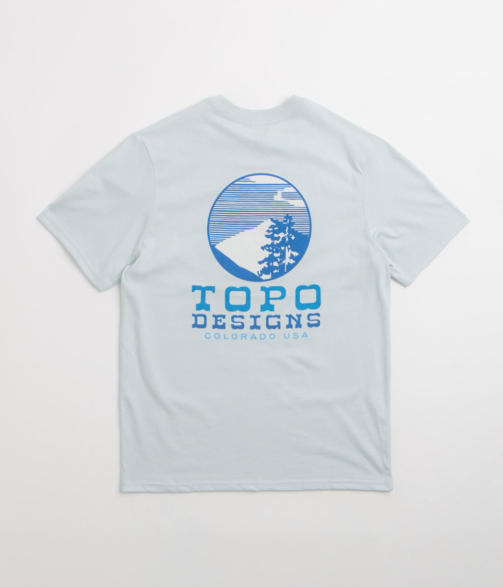 Topo Designs Vintage View T-Shirt - Breeze Blue
