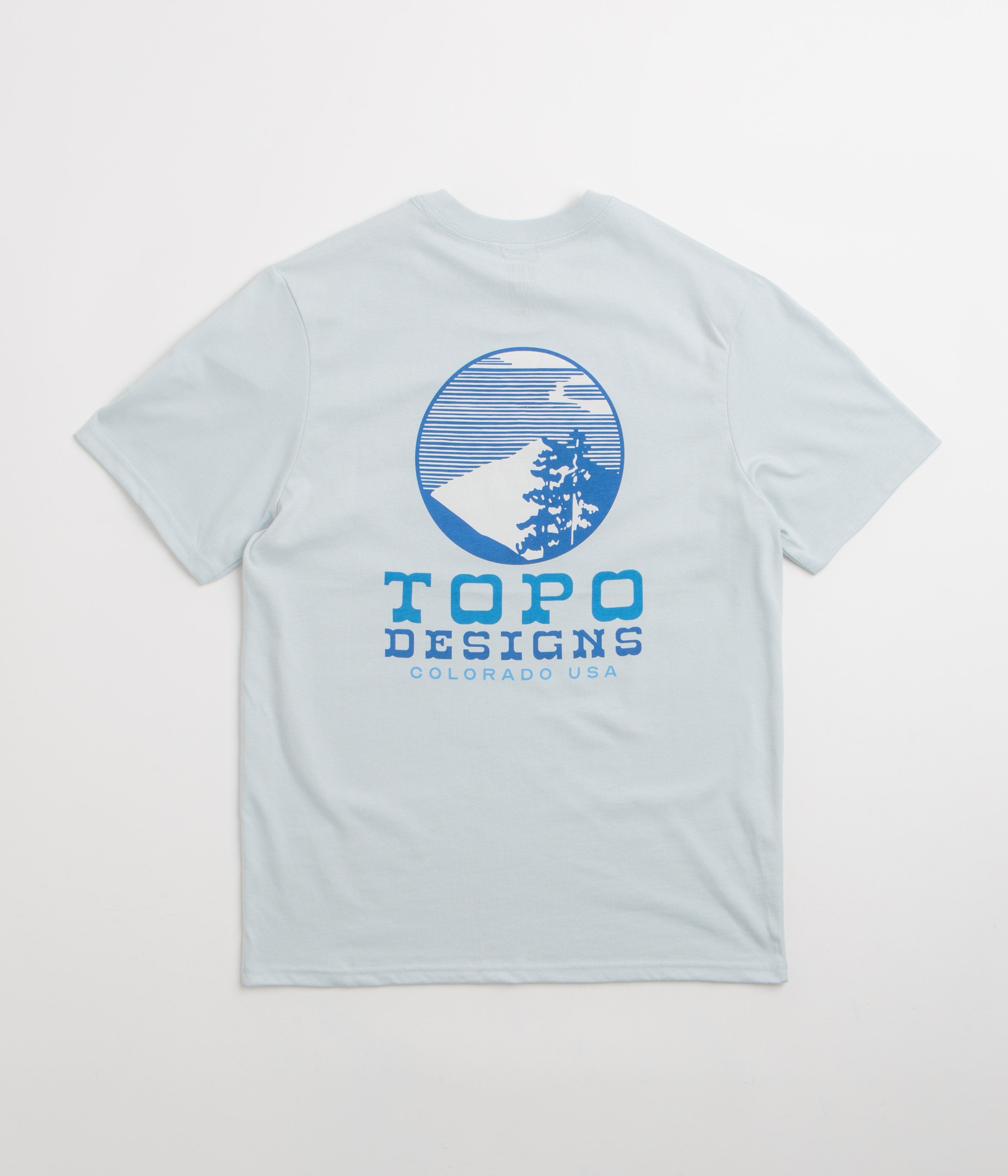 Topo Designs Vintage View T-Shirt - Breeze Blue