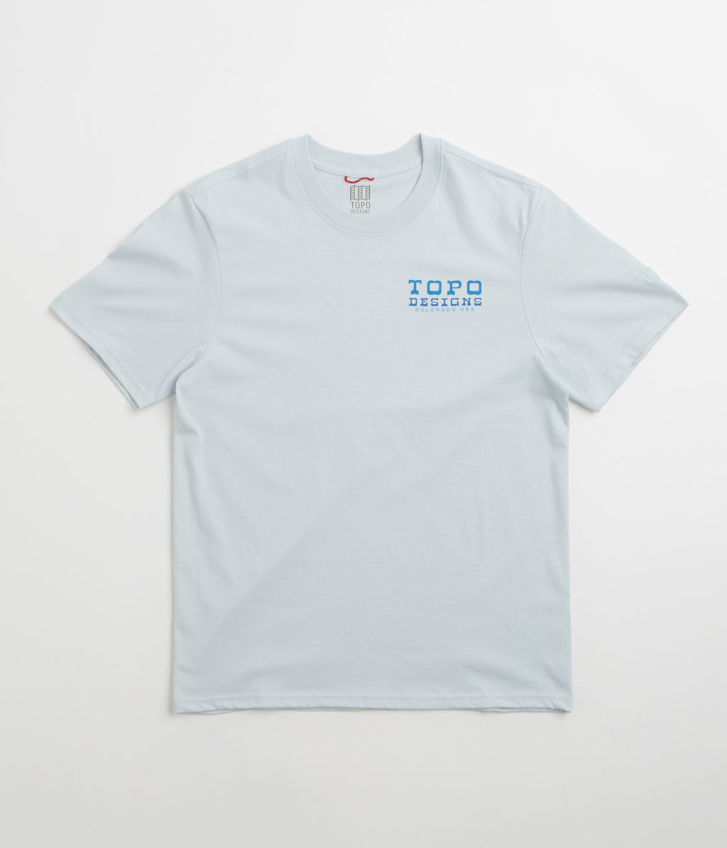 Topo Designs Vintage View T-Shirt - Breeze Blue
