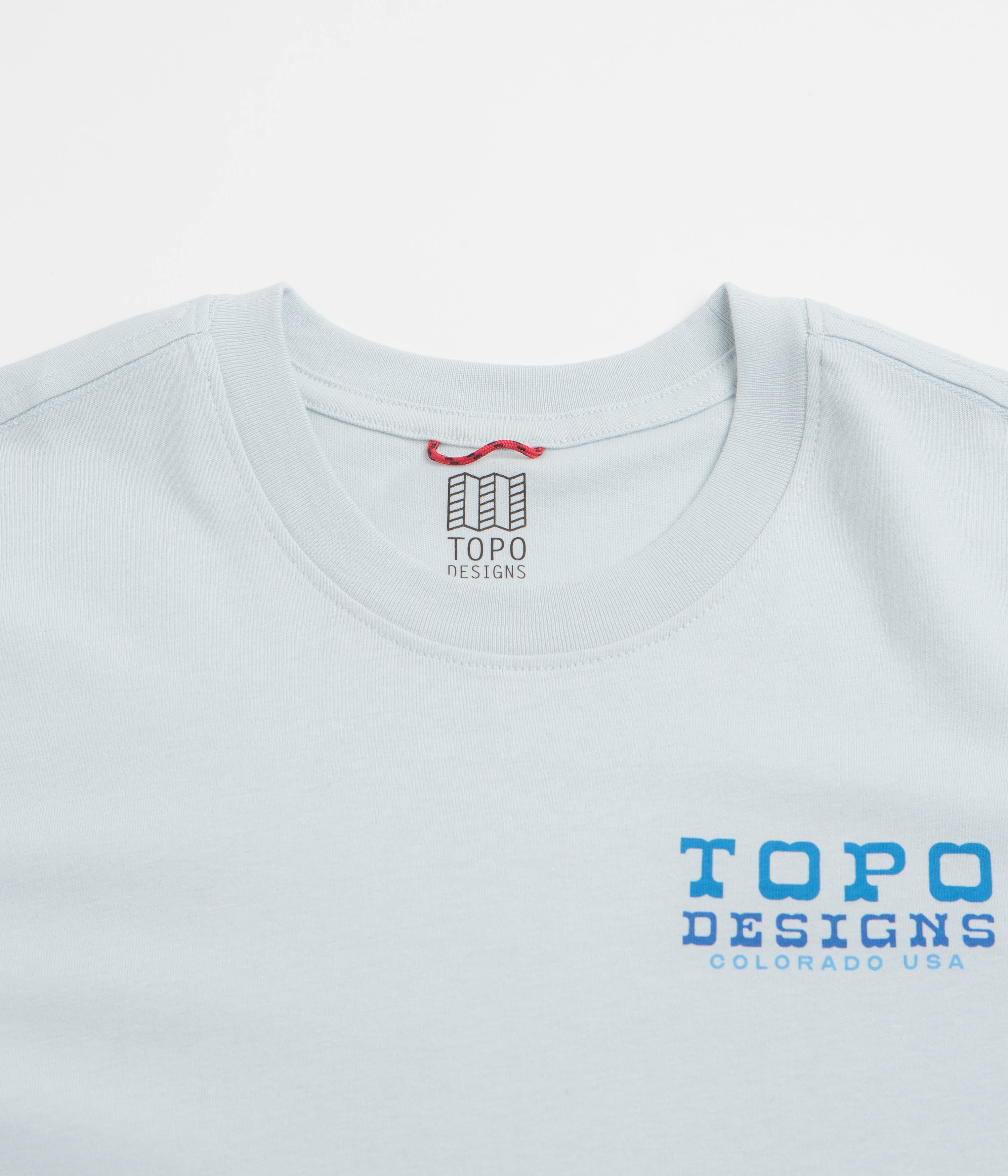 Topo Designs Vintage View T-Shirt - Breeze Blue