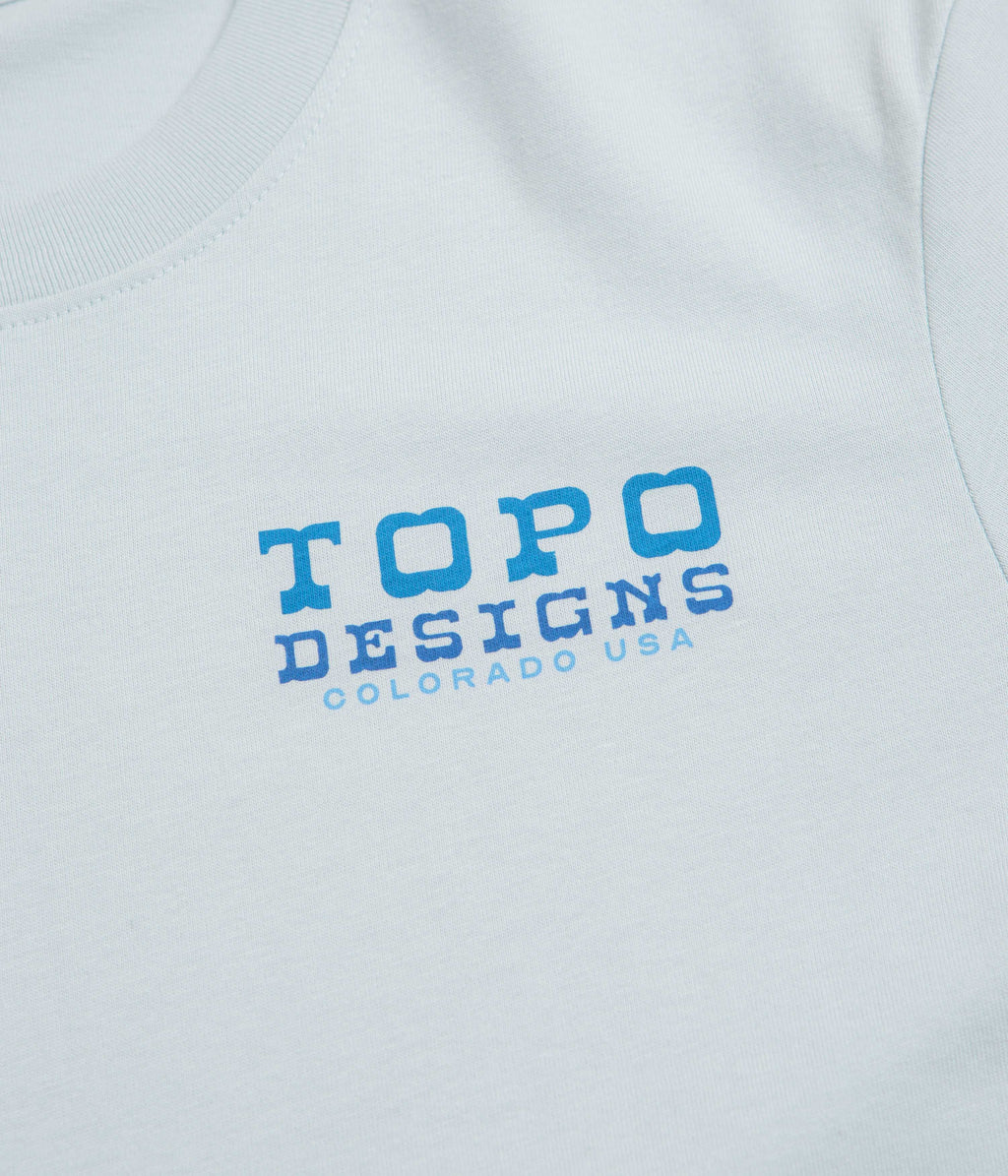 Topo Designs Vintage View T-Shirt - Breeze Blue