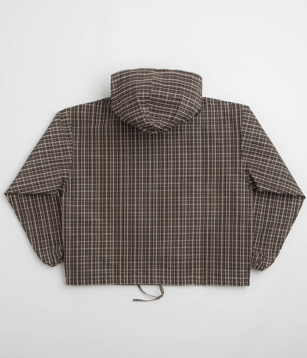 Umbro Checked Masked Anorak - Beige / Dark Brown