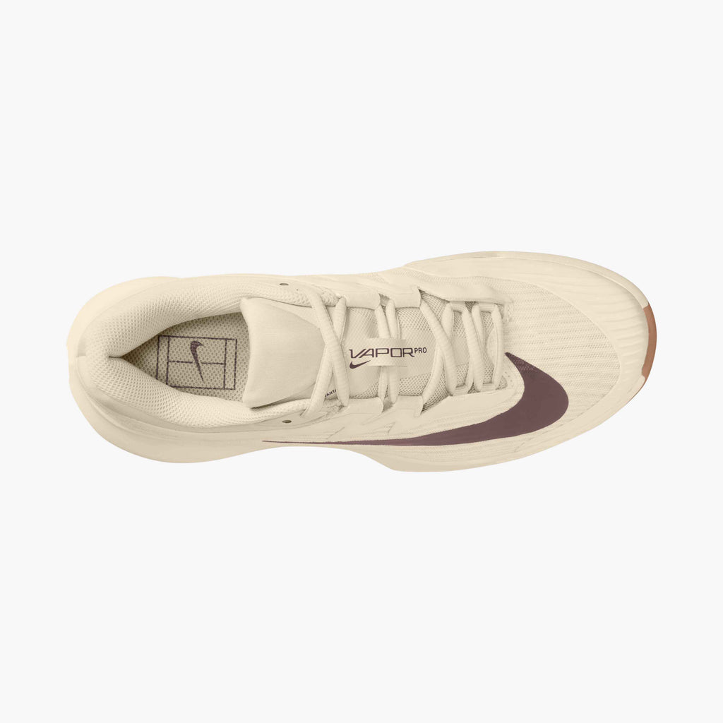 Nike Women's Vapor Pro 3 Hard Court Tennis Shoes in Pale Ivory/Tattoo-Vachetta Tan