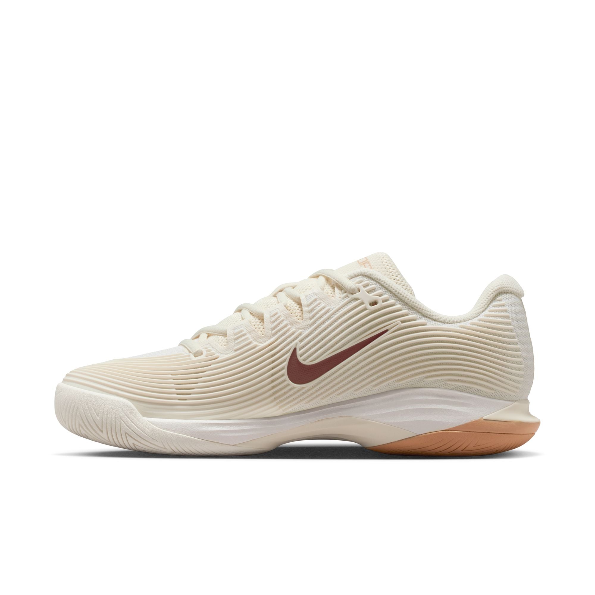 Nike Women's Vapor 12 Hard Court Tennis Shoes in Pale Ivory/Tattoo-Vachetta Tan