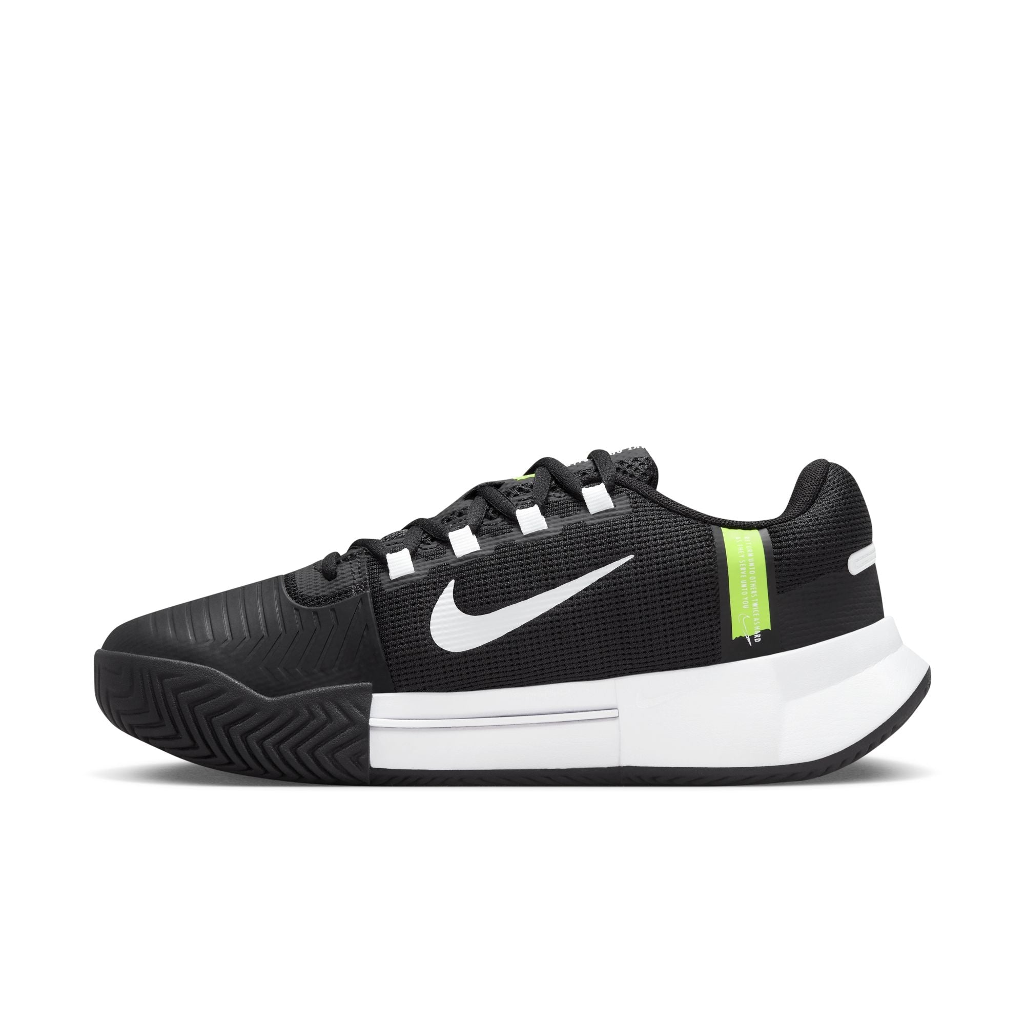 Nike Women's Zoom GP Challenge 1 Hard Court Shoes in Black/White-Black