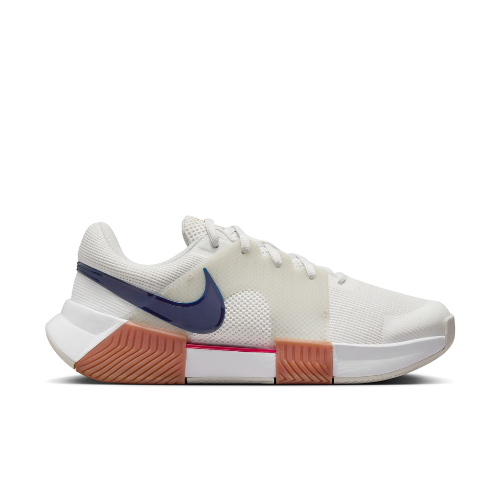 Nike Women's Zoom GP Challenge 1 Hard Court Shoes in Summit White/Binary Blue-Light Bone