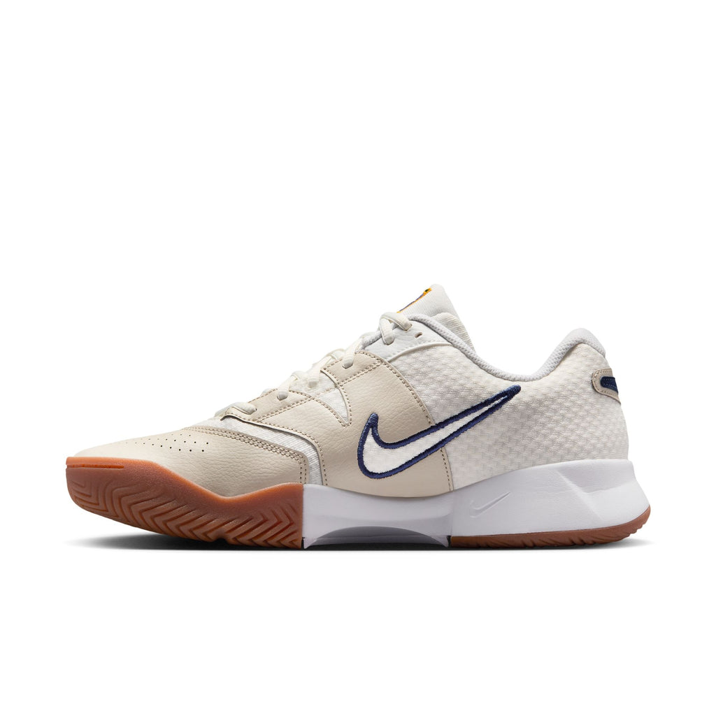 Nike Men's Court Lite 4 Hard Court Tennis Shoes in Summit White/Binary Blue-Light Bone