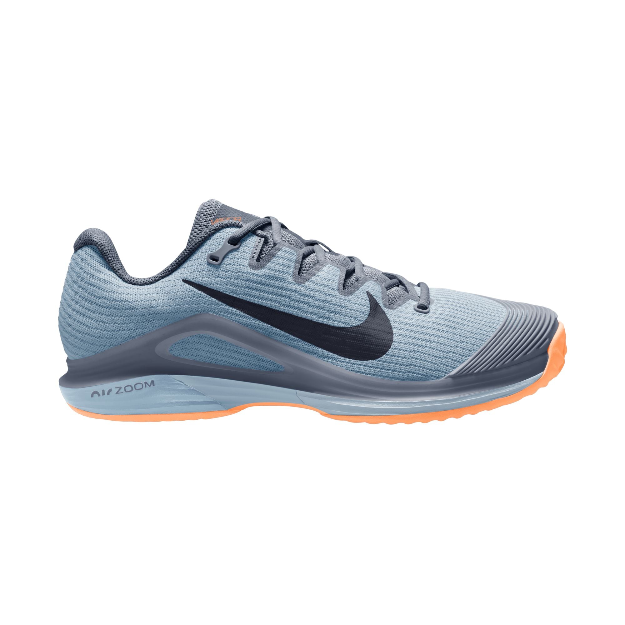 Nike Men's Vapor 12 Clay Court Tennis Shoes in Ashen Slate/Obsidian-Lt Armory Blue