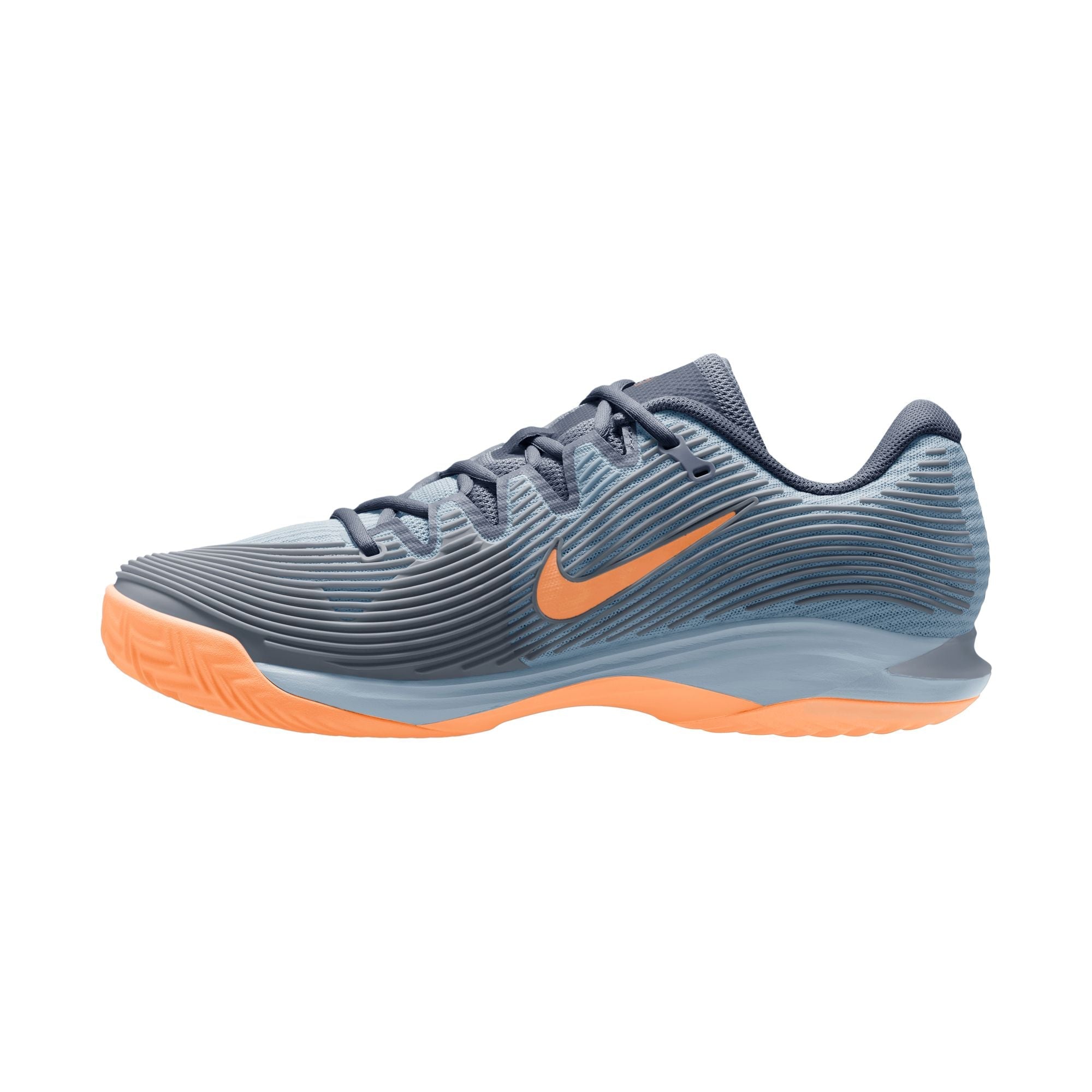 Nike Men's Vapor 12 Clay Court Tennis Shoes in Ashen Slate/Obsidian-Lt Armory Blue