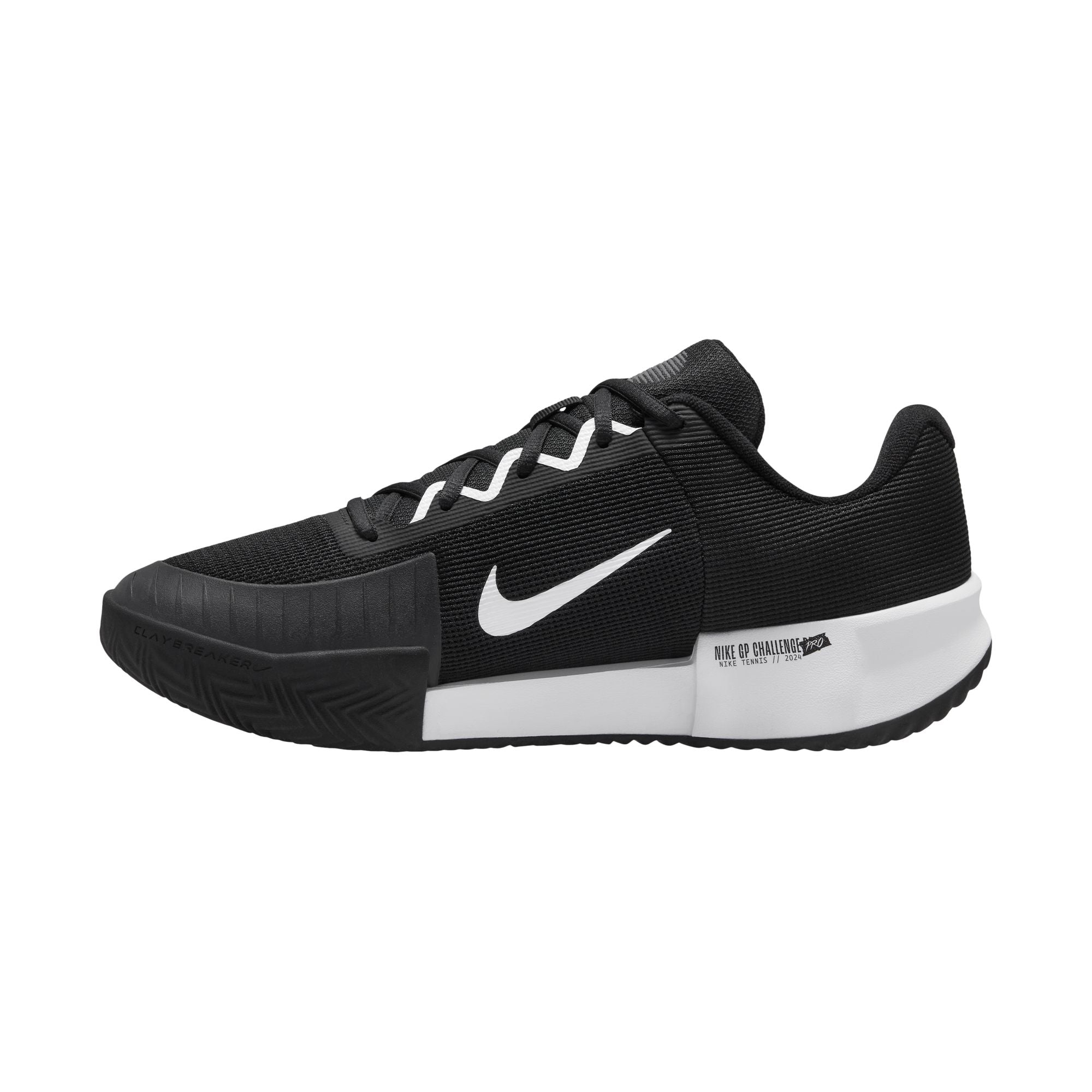 Nike Men's Zoom GP Challenge Pro Clay Tennis Shoes in Black/White-Black