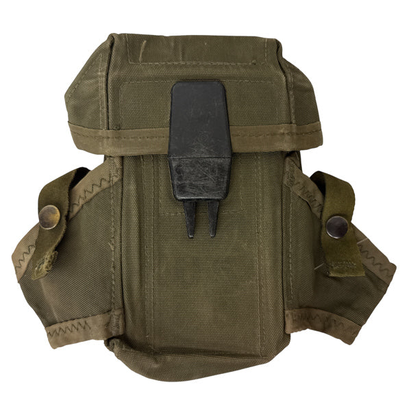 US GI MILITARY SURPLUS USED OD M16 MAGAZINE POUCH