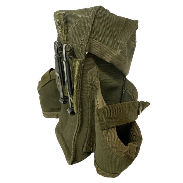 US GI MILITARY SURPLUS USED OD M16 MAGAZINE POUCH