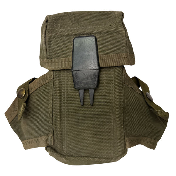 US GI MILITARY SURPLUS USED OD M16 MAGAZINE POUCH