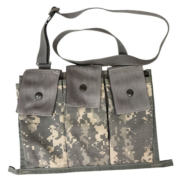 US SURPLUS ACU DIGITAL CAMO 3-CELL BANDOLIER