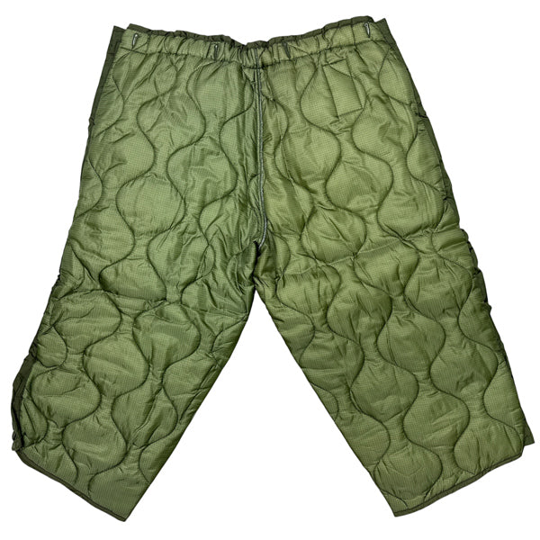 US SURPLUS COLD WEATHER PANTS LINER WITH BUTTONS GRADE-A